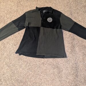 Men's Vintage 90s Green And Black Polo Sport Polo Size XXL